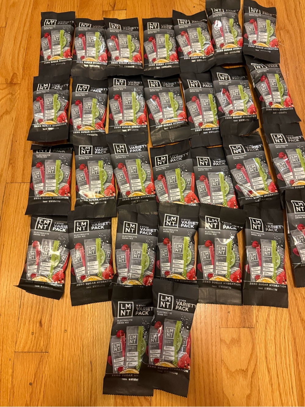 30 LMNT variety packs, 90 sticks, salt hydration